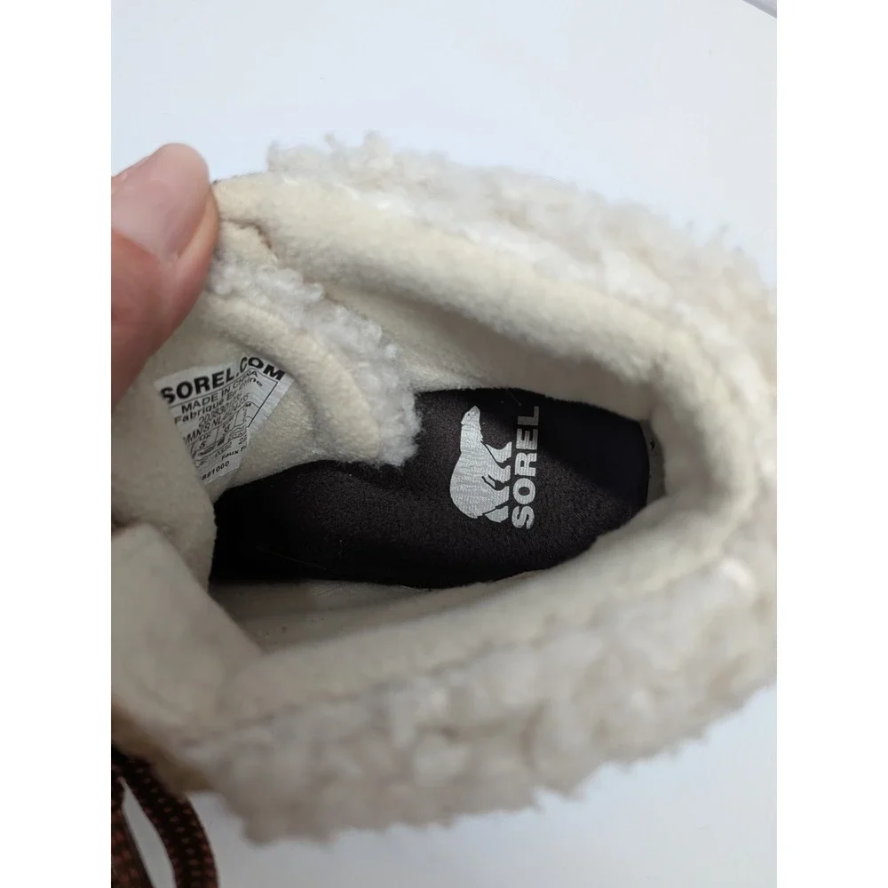 Sorel Explorer II Joan Faux Fur Boots Canoe Sea Salt Womens 7